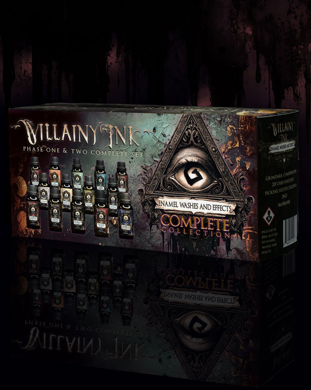 Grimdark Compendium Villainy Ink Complete Enamel Wash Collection