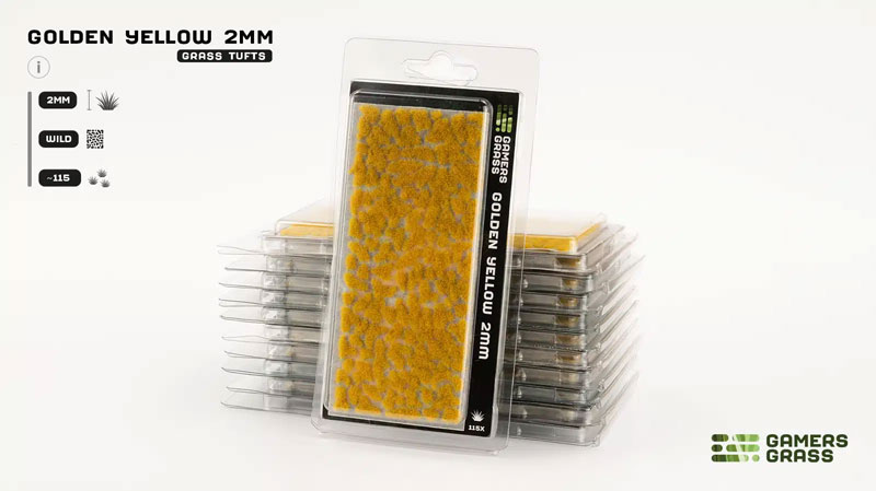 Gamers Grass 2mm Grass Tufts - Golden Yellow