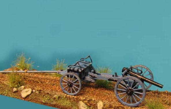 Prussian Krupp C64 gun incl. limber