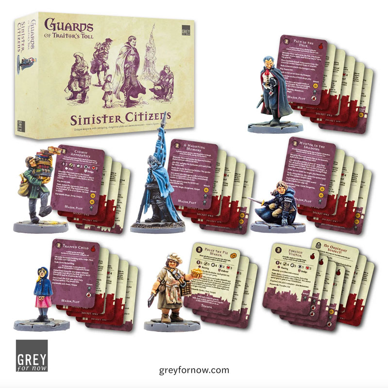 Grey For Now Guards of Traitors Toll Sinister Citizens Expansion Set