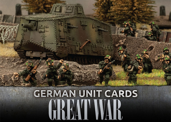 Great War - German Unit Cards - ONLY 1 AVAILABLE AT THIS PRICE