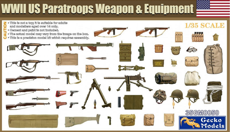 WWII US Paratroops Weapon & Equipment