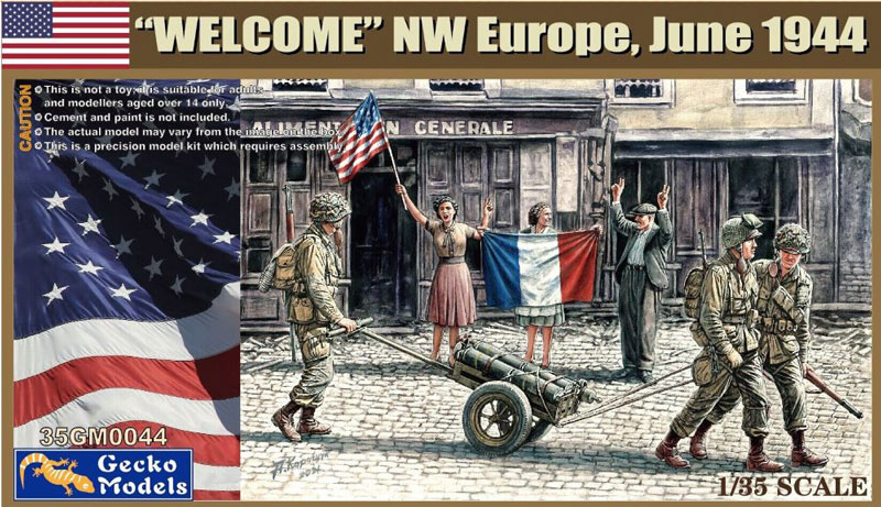 Welcome NW Europe June 1944 US Paratroopers (3) & Civilians