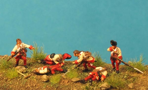 7 Years War: Austrian Habsburgs- Hungarian Grenadiers Wounded & Dead