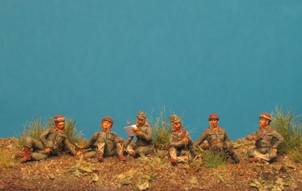 WWII Japanese Tank Troops at Rest - 1937 - 45