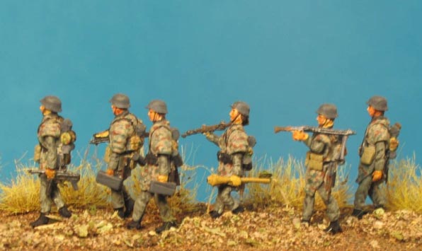 WWII German Grenadiers with Zeltbahn - Ardennes 1944