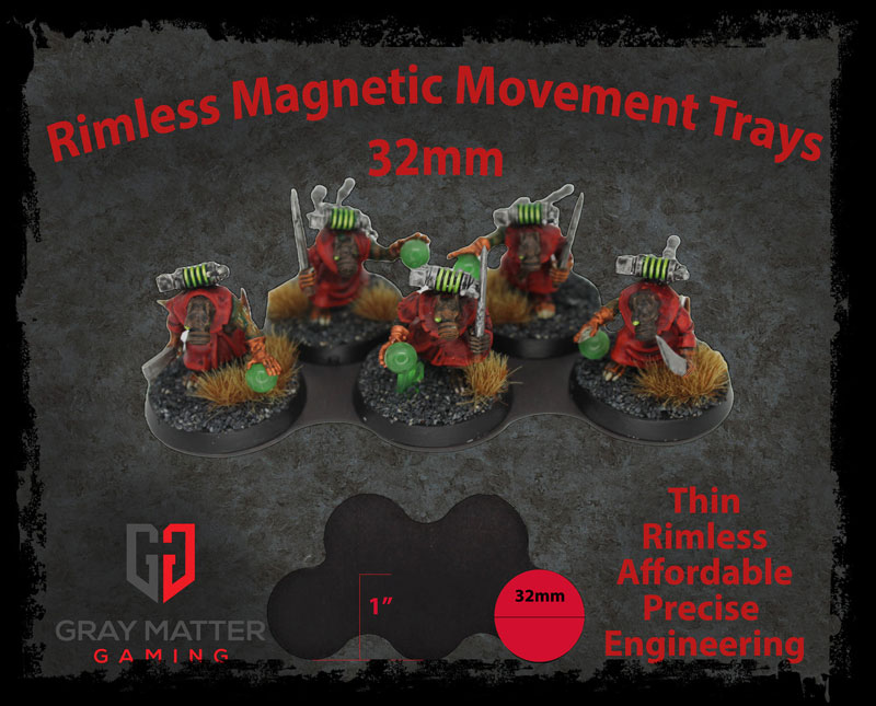 32mm Staggered Magnetic Movement Tray