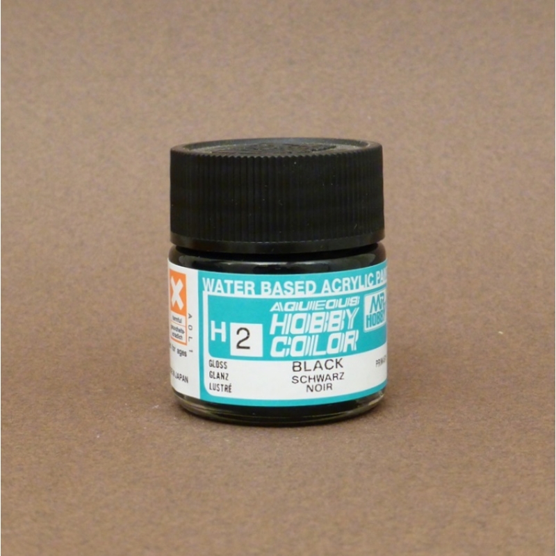 Gloss Black - Aqueous/Acrylic Paint 10ml