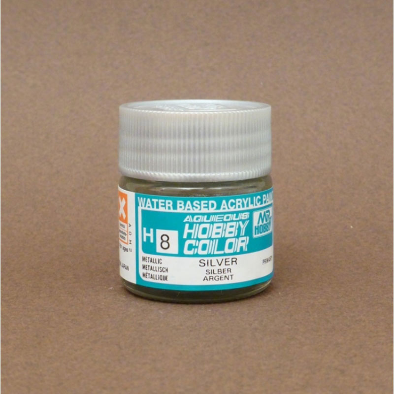 Metallic (Gloss) Silver - Aqueous/Acrylic Paint 10ml