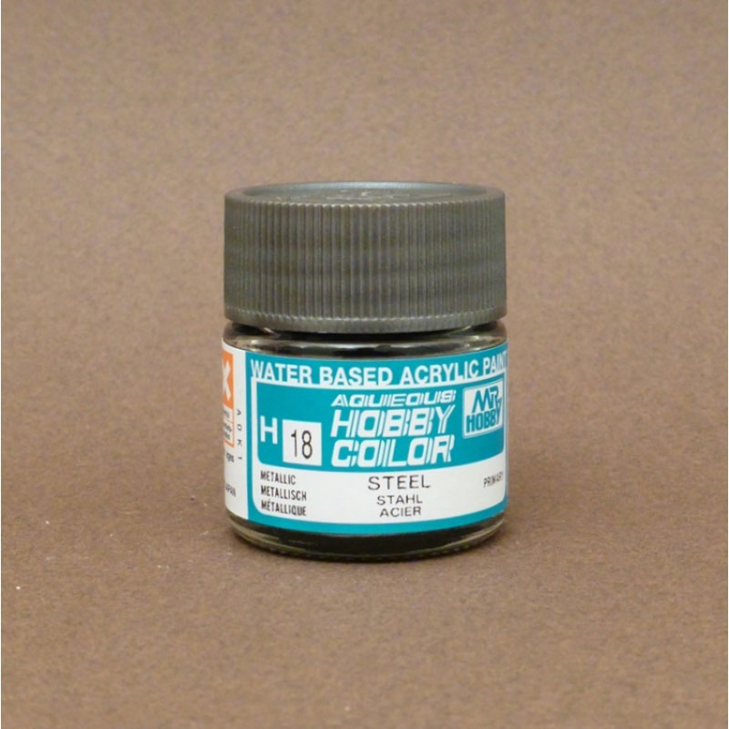 Metallic (Gloss) Steel - Aqueous/Acrylic Paint 10ml