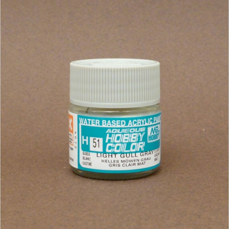 Gloss Light Gull Grey - Aqueous/Acrylic Paint 10ml