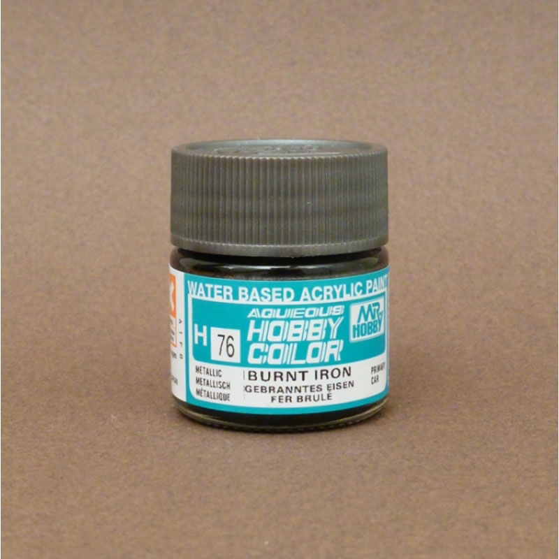 Metallic (Flat) Burnt Iron - Aqueous/Acrylic Paint 10ml