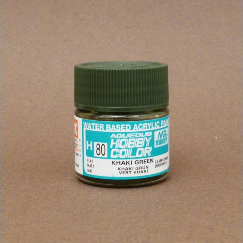 Flat Khaki Green - Aqueous/Acrylic Paint 10ml