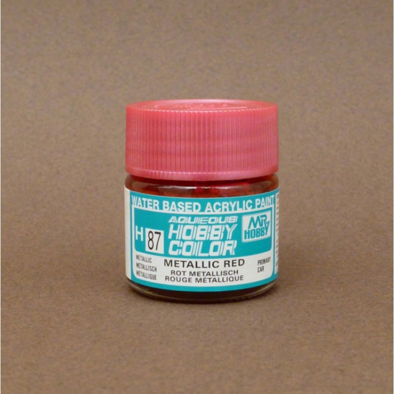 Metallic (Gloss) Metallic Red - Aqueous/Acrylic Paint 10ml