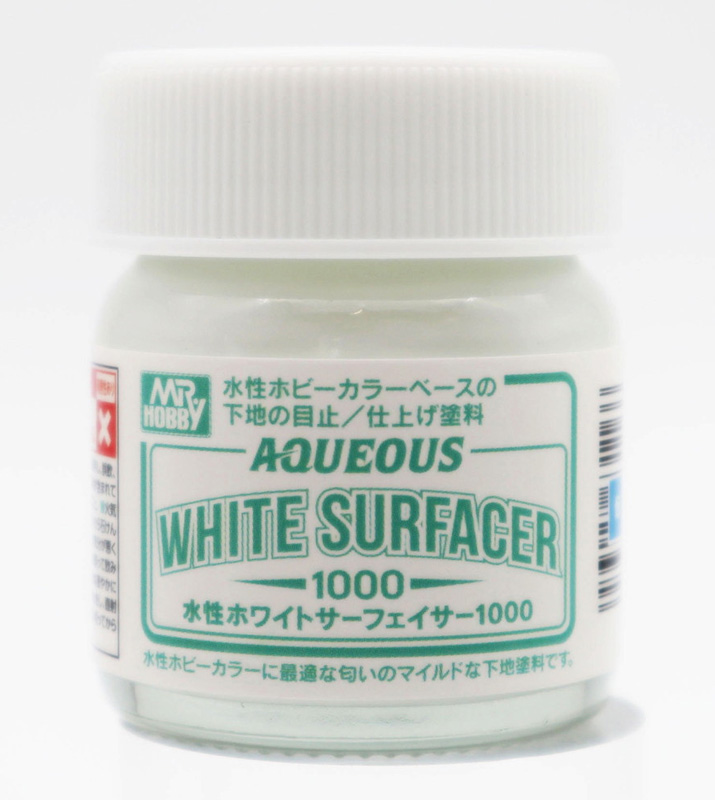 Mr Hobby Aqueous White Surfacer 1000 - Brush-On - 40ml Bottle