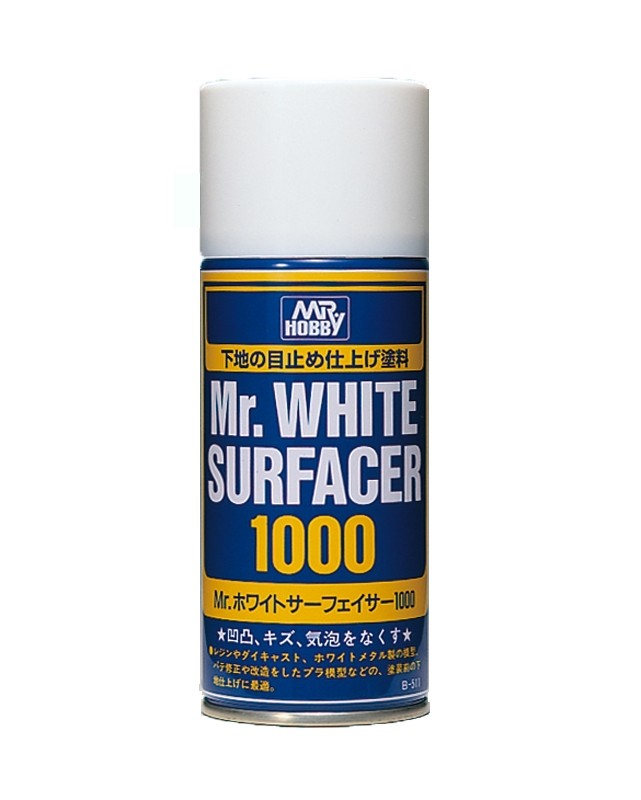 Mr. White Surfacer 1000 Spray Primer (170ml)