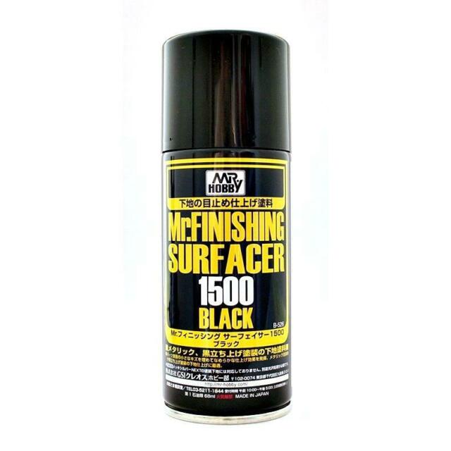 Mr. Finishing Surfacer 1500- Black - Spray - 170ml