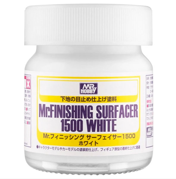 Mr Finishing Surfacer 1500 - White - Brush-On - 40ml