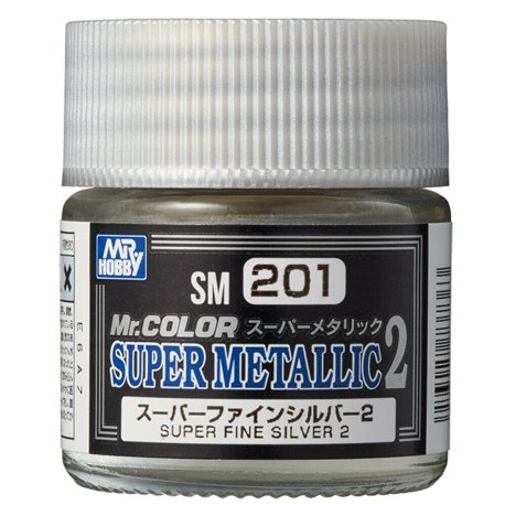 Super Metallic 2 Fine Silver Lacquer 10ml Bottle