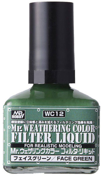 Mr Weathering Color Filter Liquid - Face Green 40ml