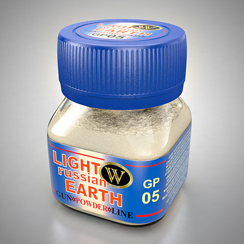 Gunpowder Line: Light Russian Earth Pigments Powders, 50ml bottle