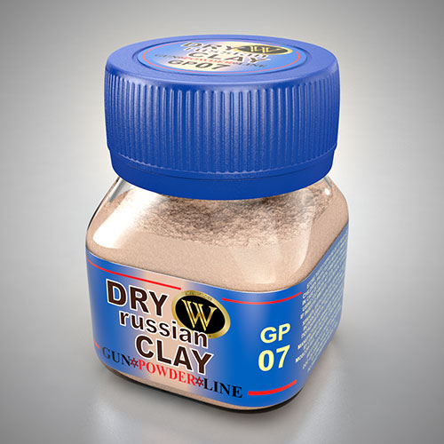 Gunpowder Line: Dry Russian Clay Pigments Powders, 50ml bottle