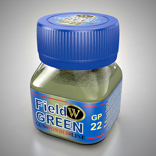 Gunpowder Line: Field Green Pigments Powders, 50ml bottle