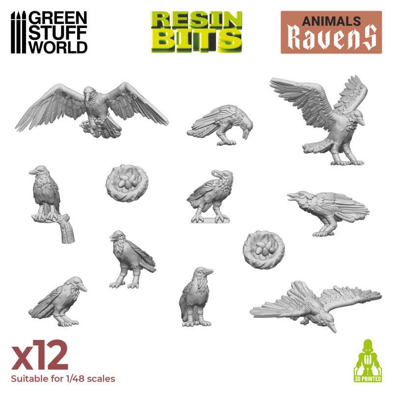 3D Printed Set - Ravens