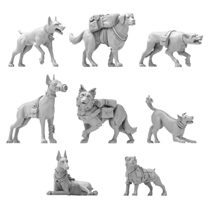 Green Stuff World - 3d Printed War Dogs 1:48