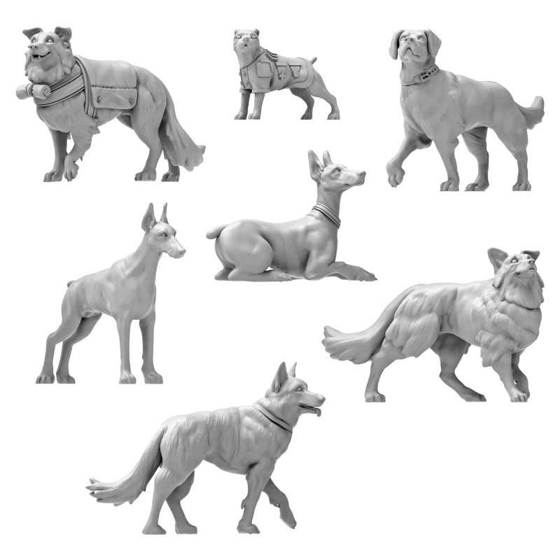 Green Stuff World - 3d Printed War Dogs 1:35
