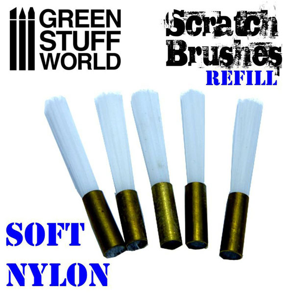 Scratch Brush Set Refill – Soft Nylon