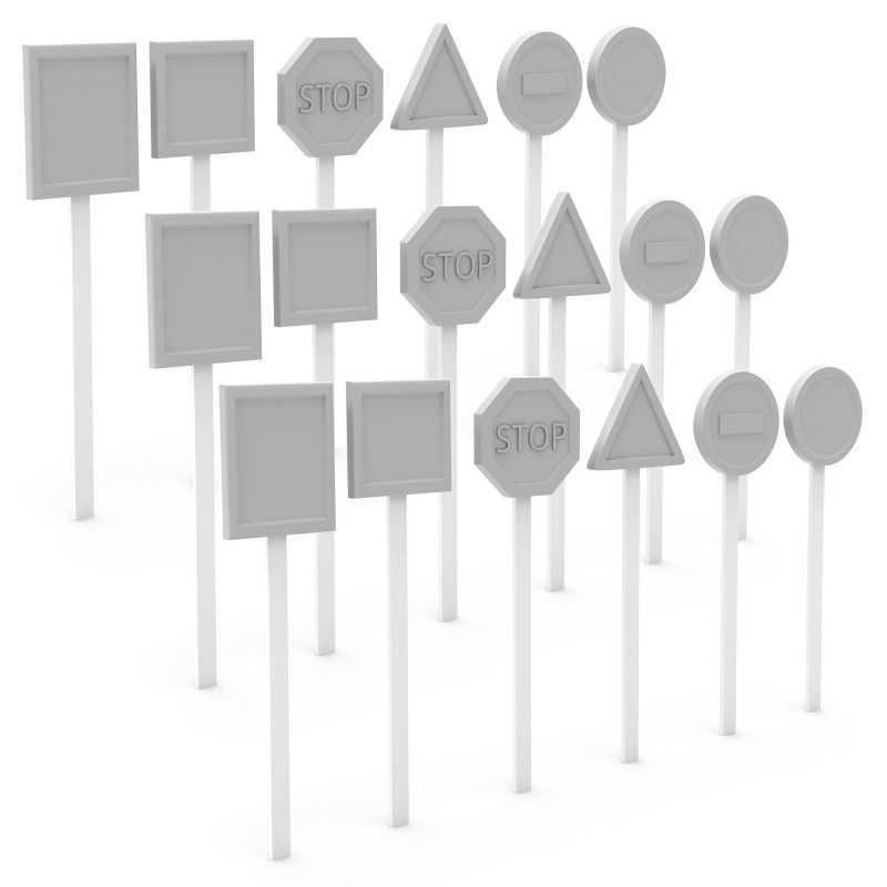 Green Stuff World Traffic Signs 1:35