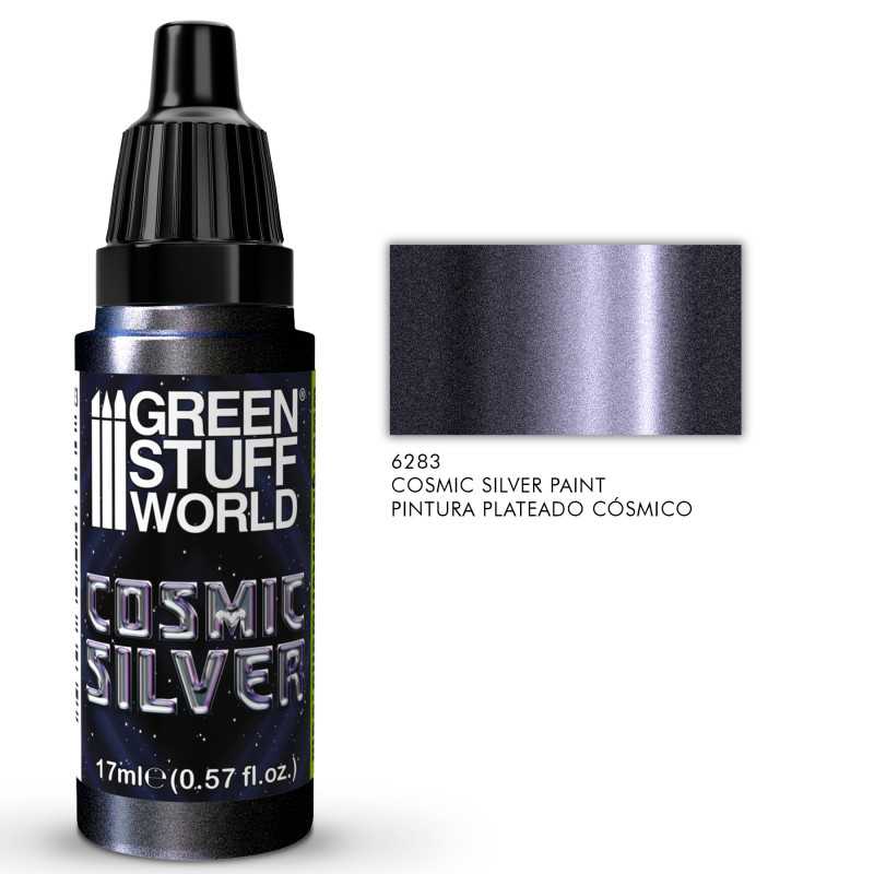 Green Stuff World Metallic Paint - Cosmic Silver