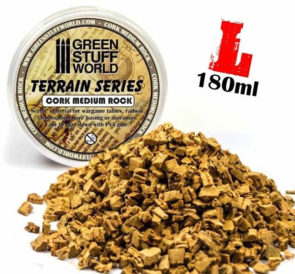 Medium Rock Basing Grit - 180 ml - L