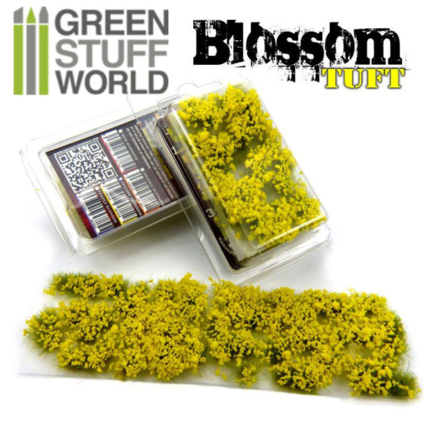 Blossom TUFTS - 6mm self-adhesive - Yellow Flowers