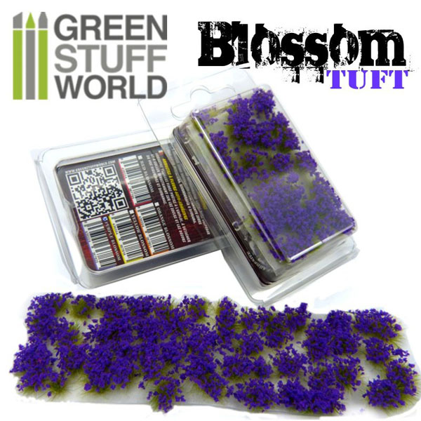 Blossom TUFTS - 6mm self-adhesive - Purple Flowers