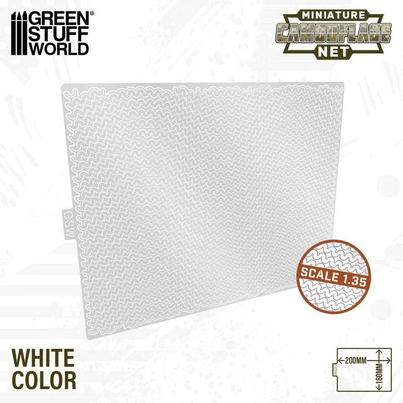 Green Stuff World Miniature Camouflage Nets White 1:35
