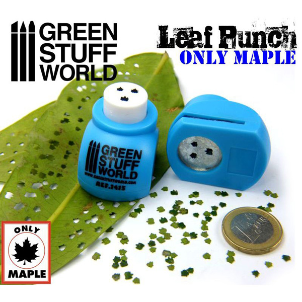 Miniature Leaf Punch - Medium Blue