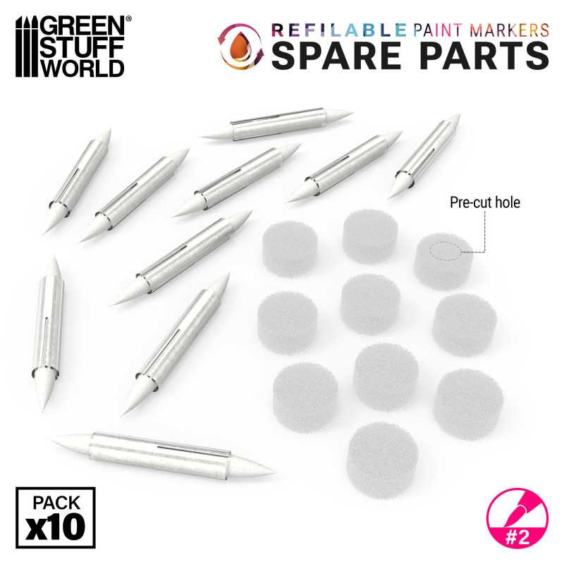 Green Stuff World Refills for Refillable Marker - Size 2