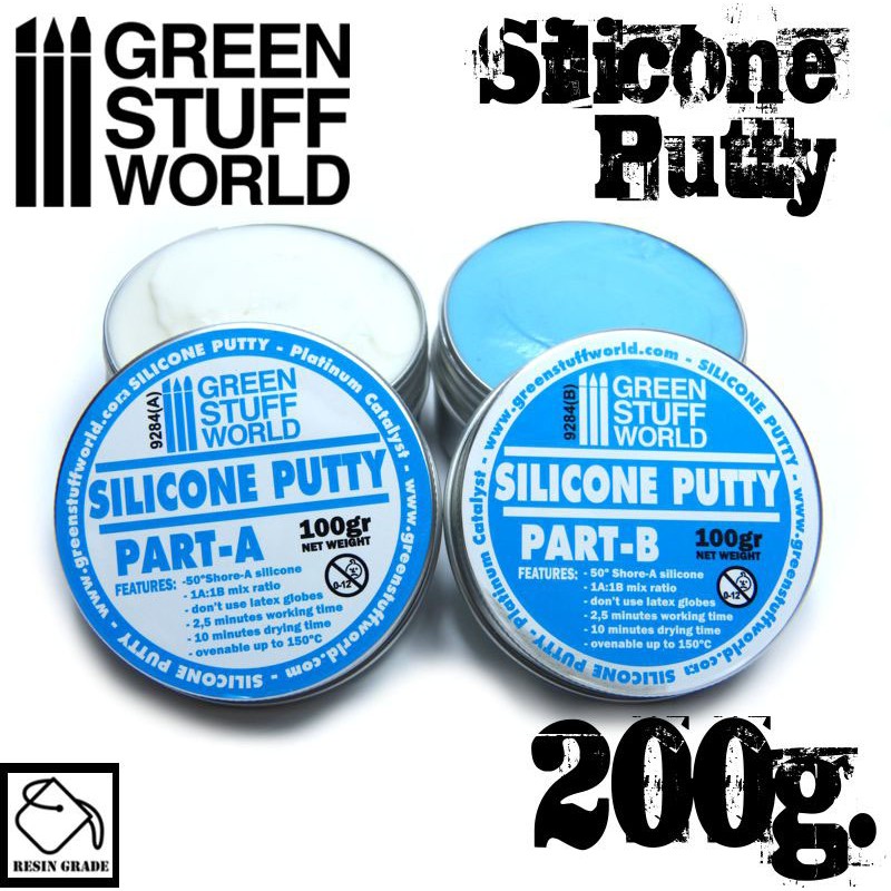 Blue Silicone Putty 200gr