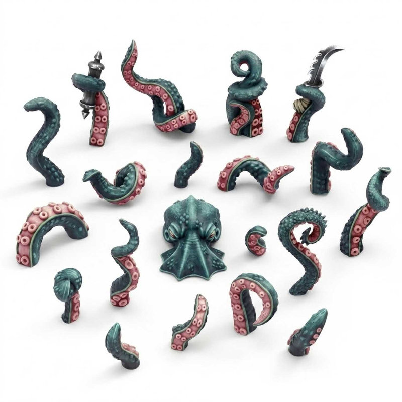Green Stuff World 3D Printed Set - Kraken tentacles 1:48-1:35