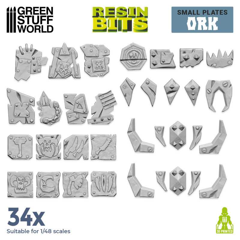 Small Ork Resin Bits