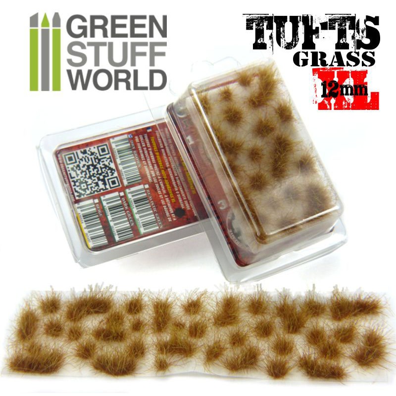 Grass TUFTS XL - 12mm self-adhesive - Dry Brown