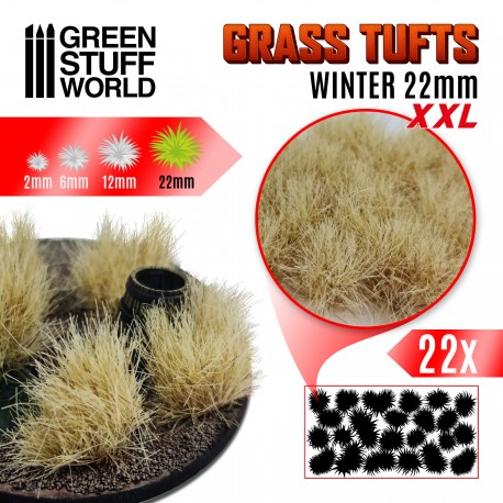 Grass Tufts XXL - 22mm Self-Adhesive - Winter