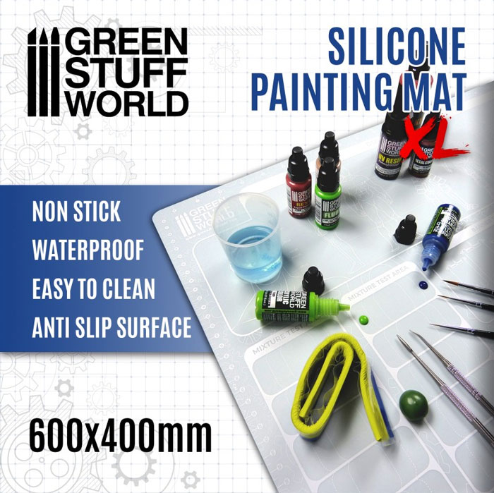 Silicone Painting Mat XL 600x400mm 25.6x15.7in