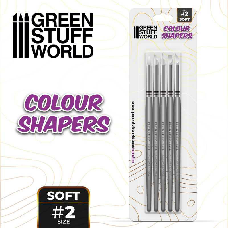 Color Shapers Brushes Size 2 - White Soft 