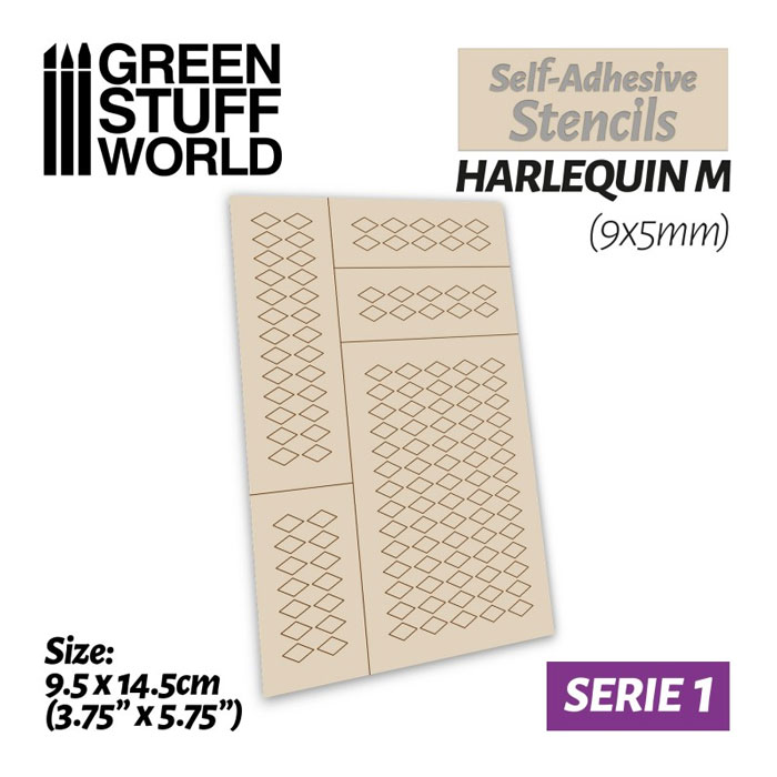 Self-Adhesive Stencils - Harlequin M