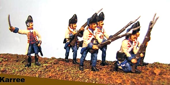 7 Years War: Austrian Habsburgs- Hungarian Grenadiers Forming a Square