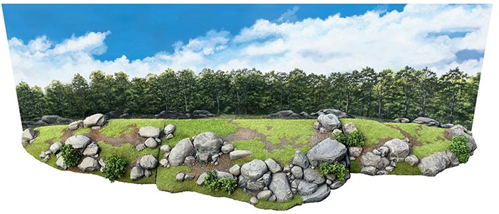 Little Round Top with Backdrop