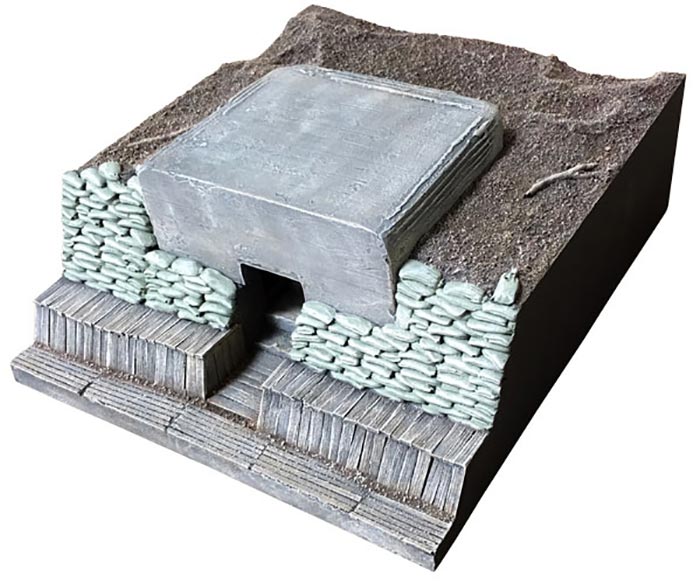 German Trench Section No. 6 Concrete Bunker